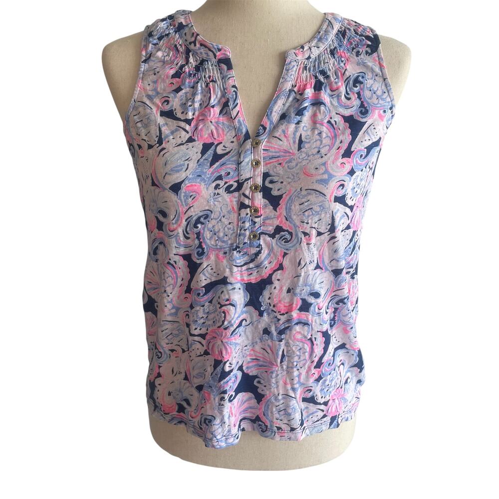 Lilly Pulitzer Essie Sleeveless Top Sz XS